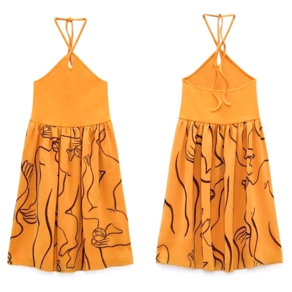 Zara x Dina Bukva Limited Halter Dress - Picture 1 of 10